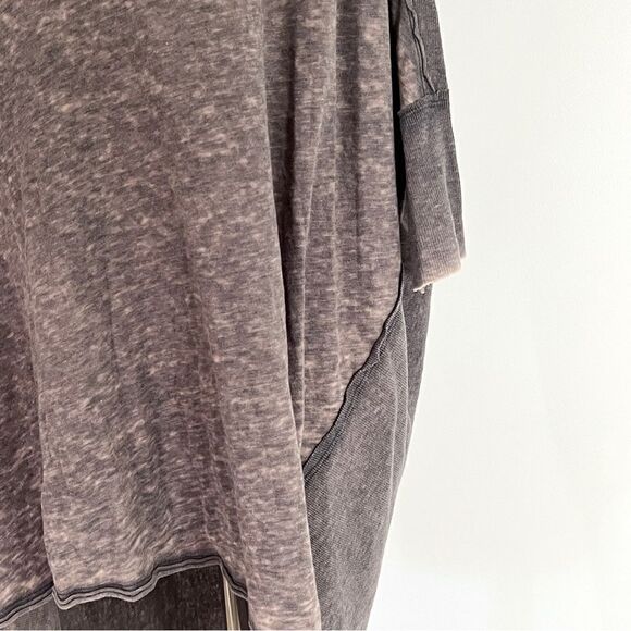 Free People We The Free Catch Waves Burnout Black Oversized Tunic XS T Shirt - Picture 9 of 16